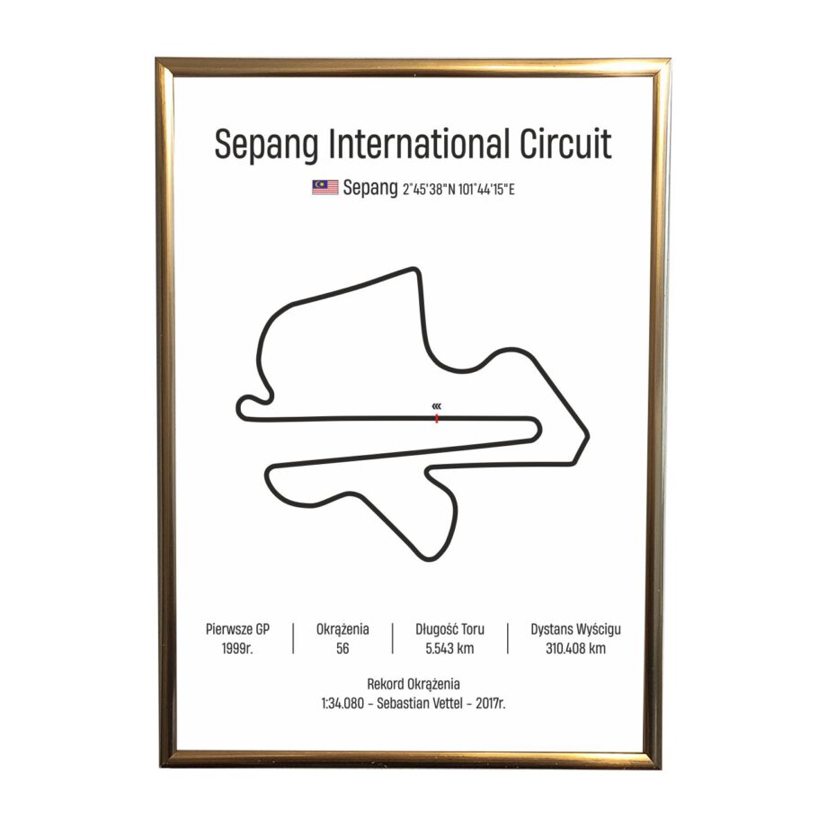 Obraz F1 Race Track - Malezja