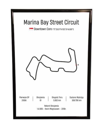 Obraz F1 Race Track - Singapur