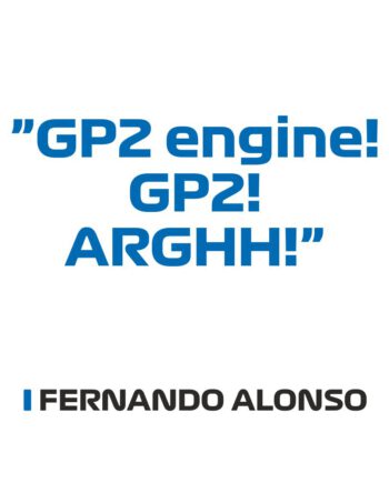 Fernando Alonso - Kubek z napisem "GP2 engine..."